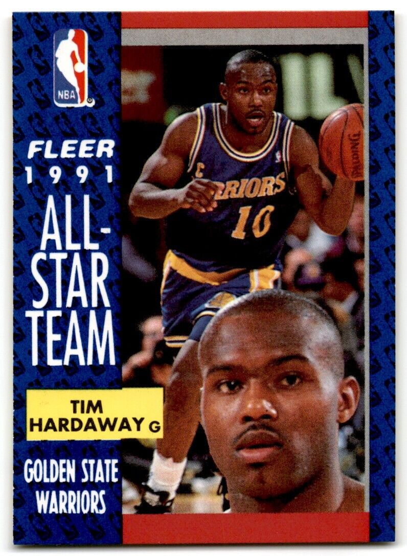 1991-92 Fleer Tim Hardaway Golden State Warriors #216