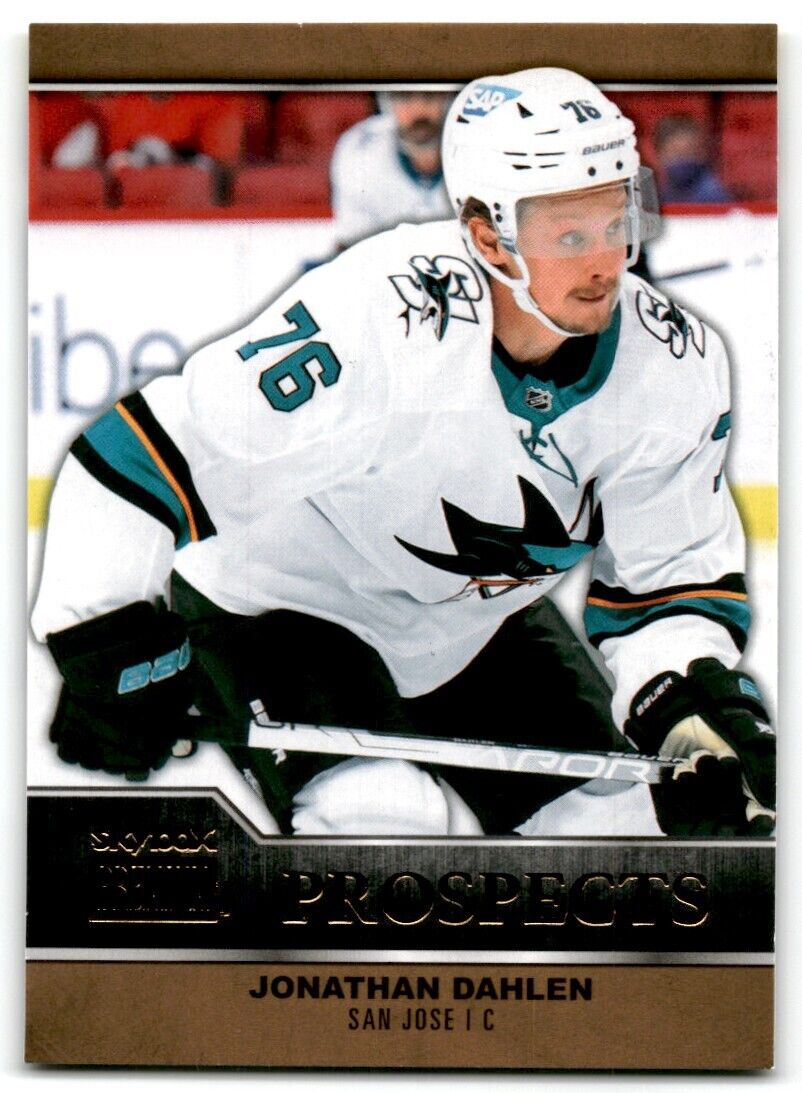 2021-22 Skybox Metal Universe Premium Prospects Jonathan Dahlen Rookie San Jose