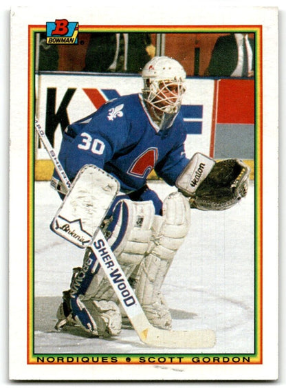 1990-91 Bowman Scott Gordon Rookie Quebec Nordiques #171