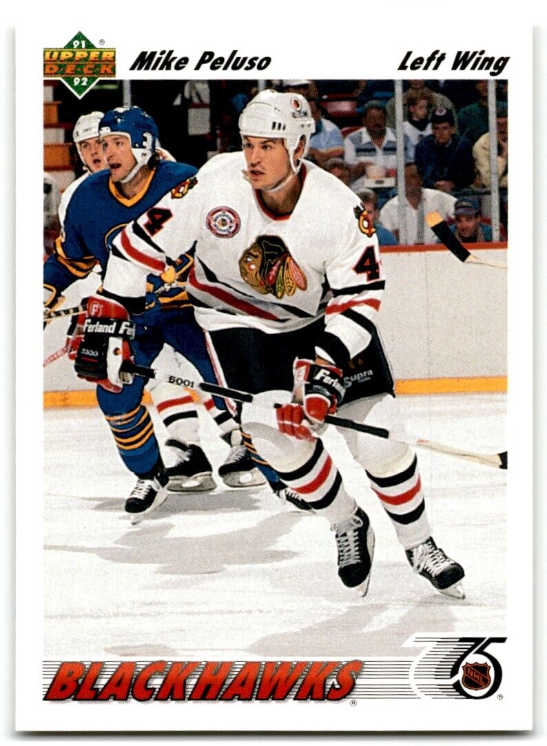 1991-92 Upper Deck Mike Peluso Chicago Blackhawks #414