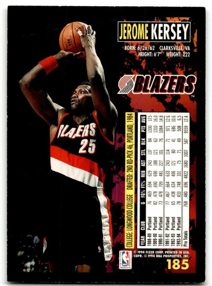 1994-95 Fleer Jerome Kersey Portland Trail Blazers #185