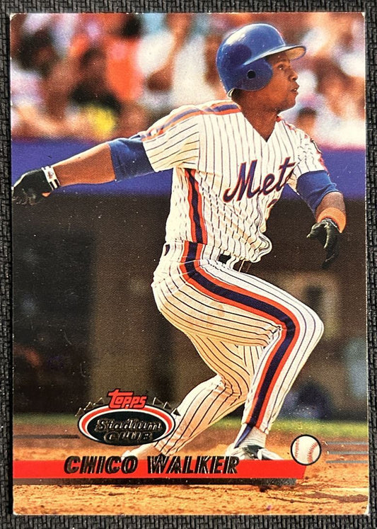 1993 Topps Stadium Club Chico Walker New York Mets #114