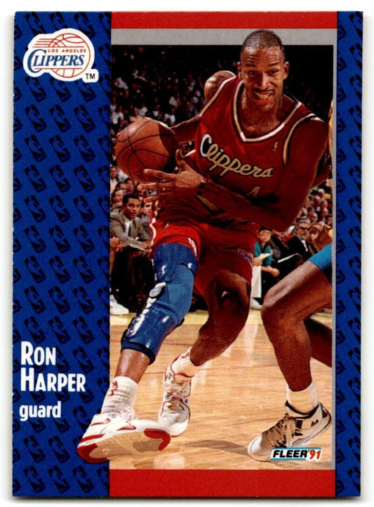 1991-92 Fleer Ron Harper Los Angeles Clippers #90