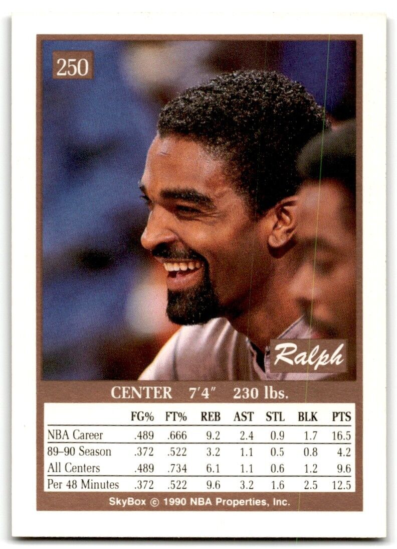 1990-91 SkyBox Ralph Sampson Sacramento Kings #250