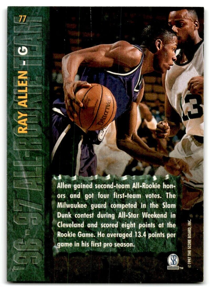 1997-98 Score Board Rookies Ray Allen #77