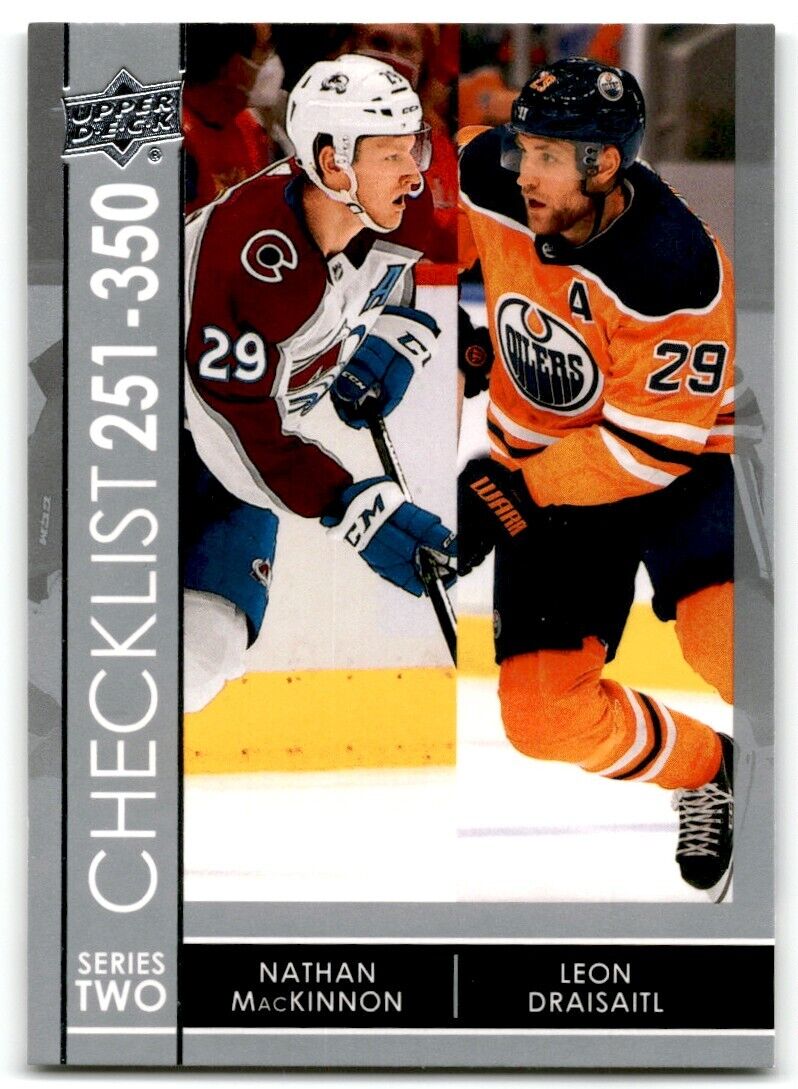 2022-23 Upper Deck Nathan MacKinnon/Leon Draisaitl Colorado Avalanche/Edmonton