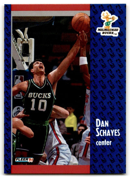 1991-92 Fleer Danny Schayes Milwaukee Bucks #119