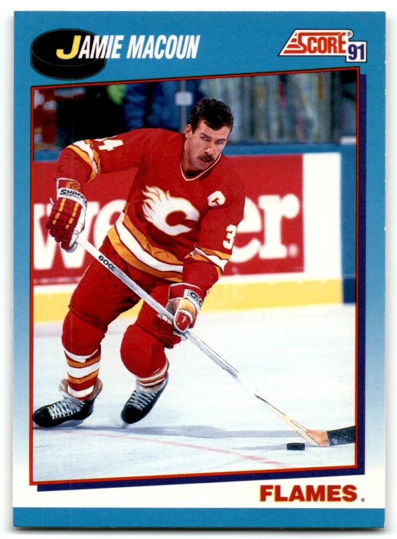 1991-92 Score Canadian Bilingual Jamie Macoun Calgary Flames #504