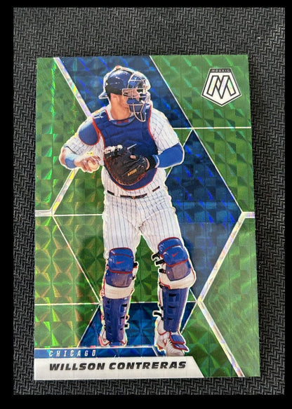 2021 Panini Mosaic Green Willson Contreras Chicago Cubs #52 Parallel