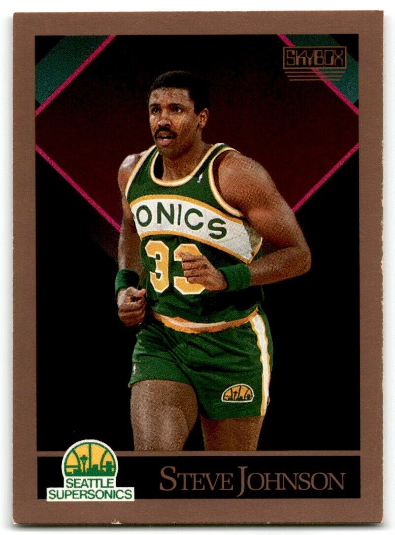 1990-91 SkyBox Steve Johnson Seattle SuperSonics #267