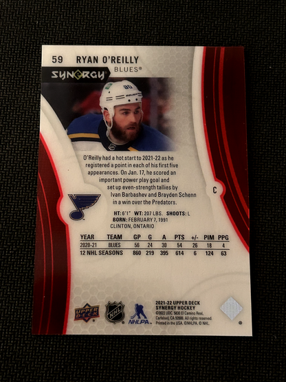 2017-18 Upper Deck Synergy Red Ryan O'Reilly St-Louis Blues #59