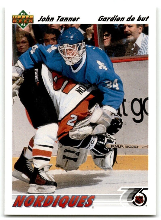 1991-92 Upper Deck French John Tanner Quebec Nordiques #119