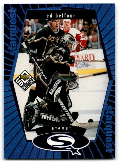 1998-99 UD Choice StarQuest Blue Ed Belfour Dallas Stars #SQ17