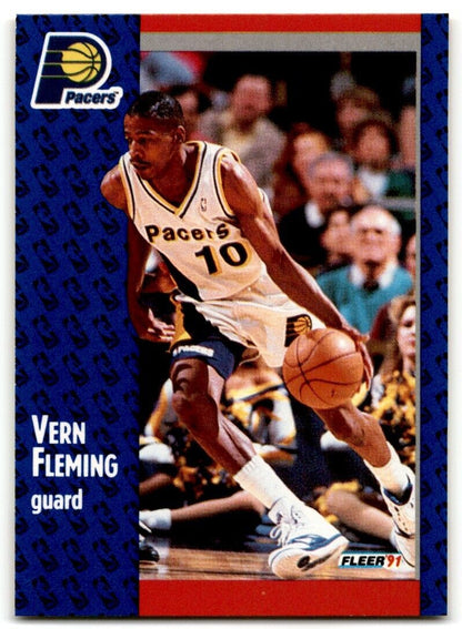 1991-92 Fleer Vern Fleming Indiana Pacers #81