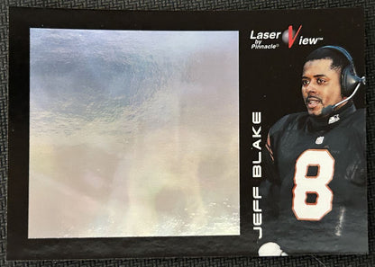 1996 Pinnacle Laser View Hologram Jeff Blake Cincinnati Bengals #23