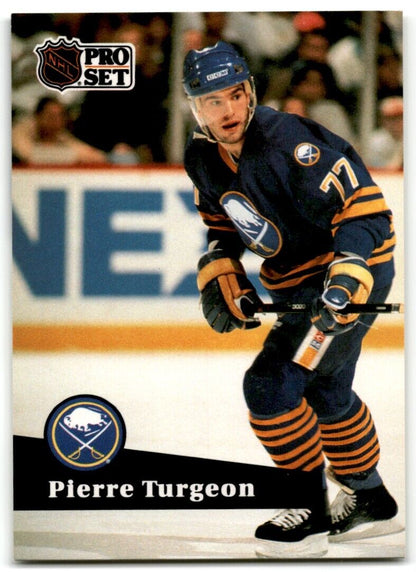 1991-92 Pro Set French Pierre Turgeon Buffalo Sabres #15