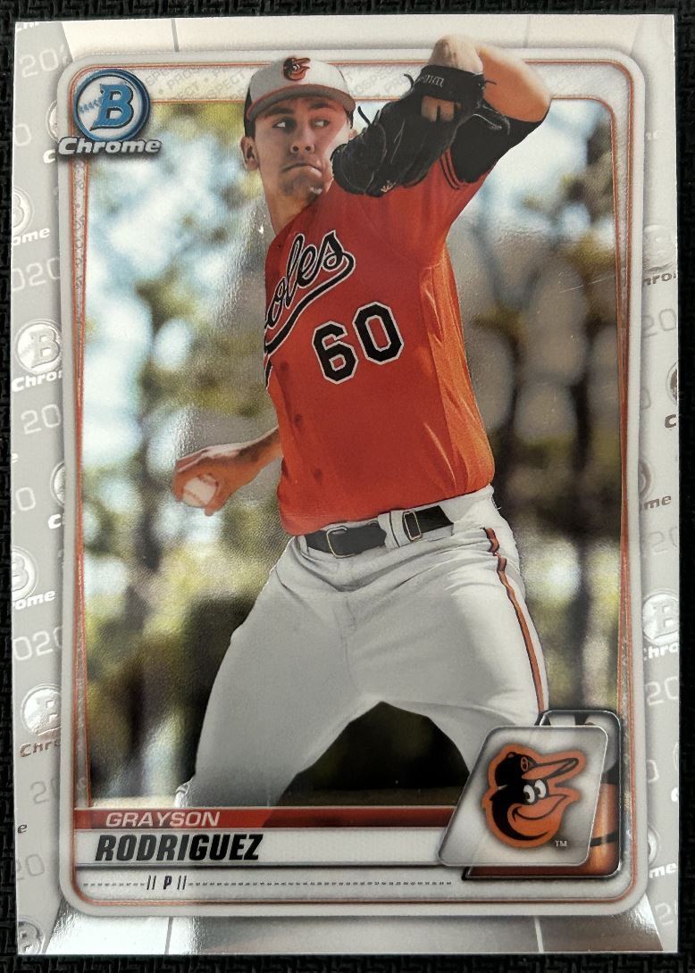 2020 Bowman Chrome Prospects Grayson Rodriguez Baltimore Orioles #BCP-22