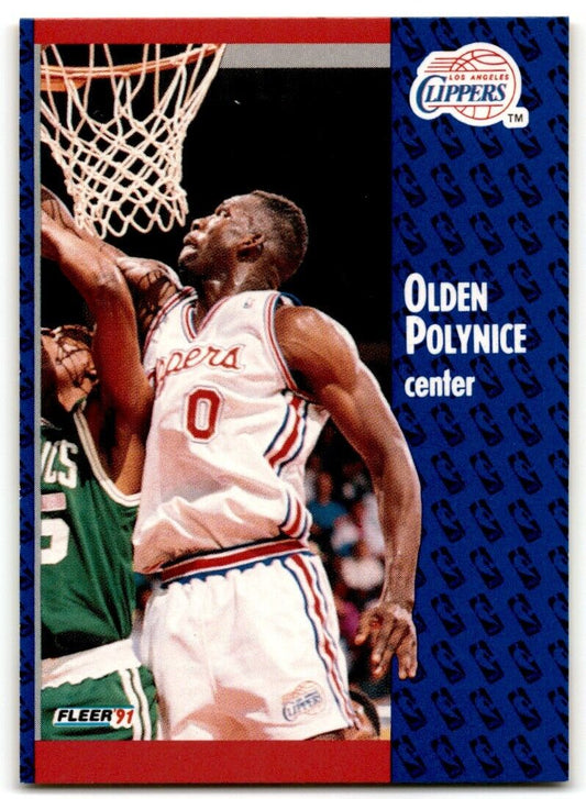 1991-92 Fleer Olden Polynice Los Angeles Clippers #94