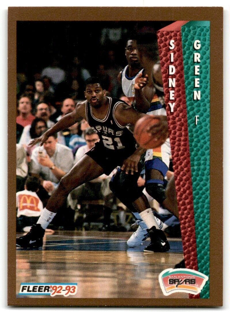 1992-93 Fleer Sidney Green San Antonio Spurs #428