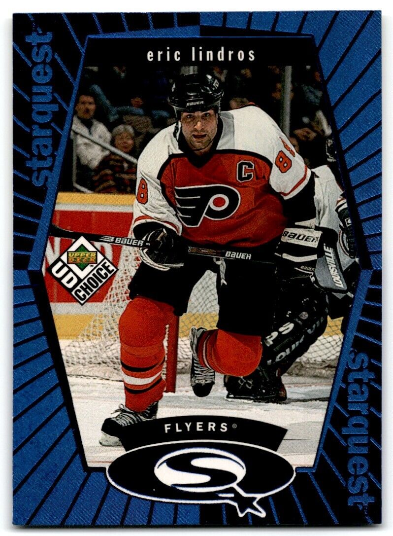 1998-99 UD Choice StarQuest Blue Eric Lindros Philadelphia Flyers #SQ28