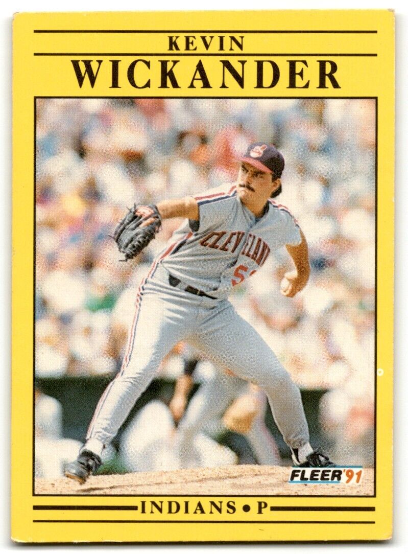 1991 Fleer Kevin Wickander Cleveland Indians #385