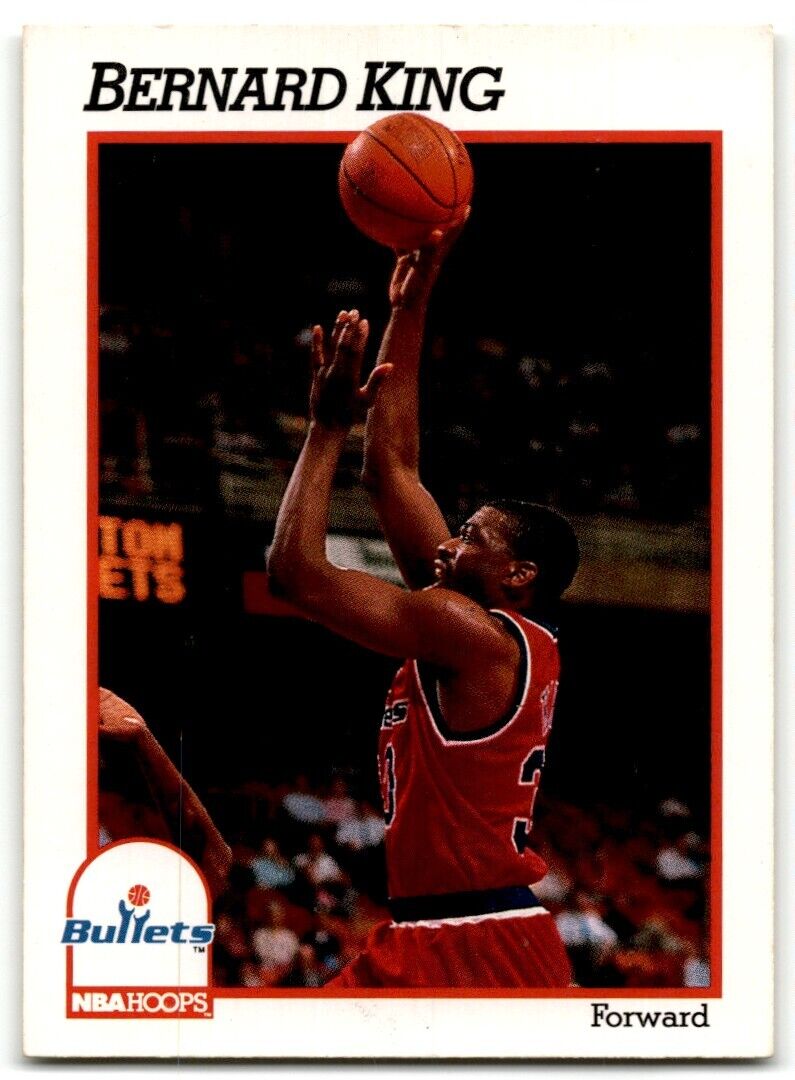 1991-92 Hoops Bernard King Washington Bullets #218