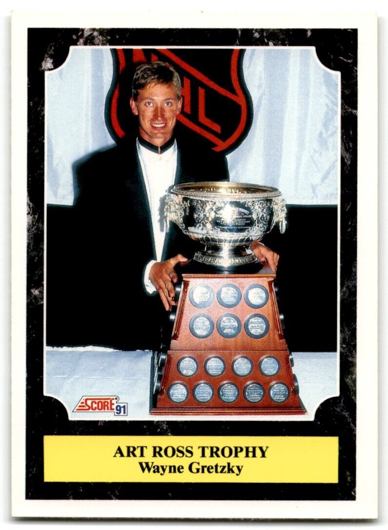 1991-92 Score Canadian Wayne Gretzky (Art Ross Trophy) Los Angeles Kings #317