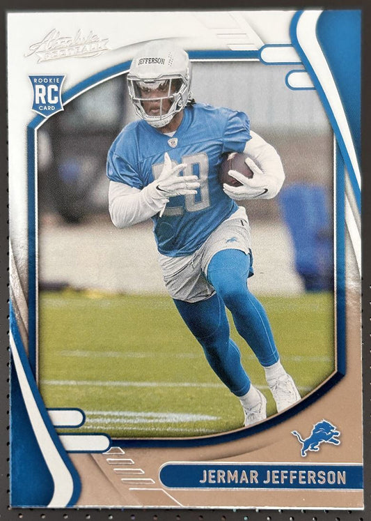 2021 Panini Absolute Rookie Foil Jermar Jefferson Rookie Detroit Lions #169