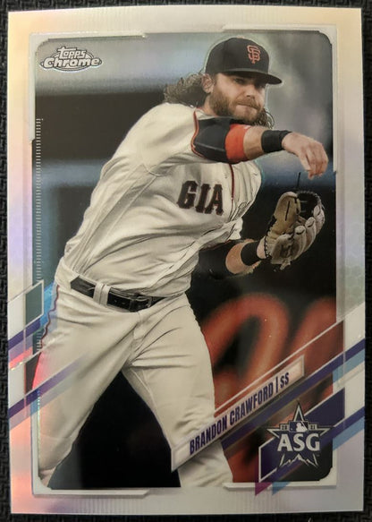 2021 Topps Chrome Update 2021 All-Star Game Brandon Crawford San Francisco