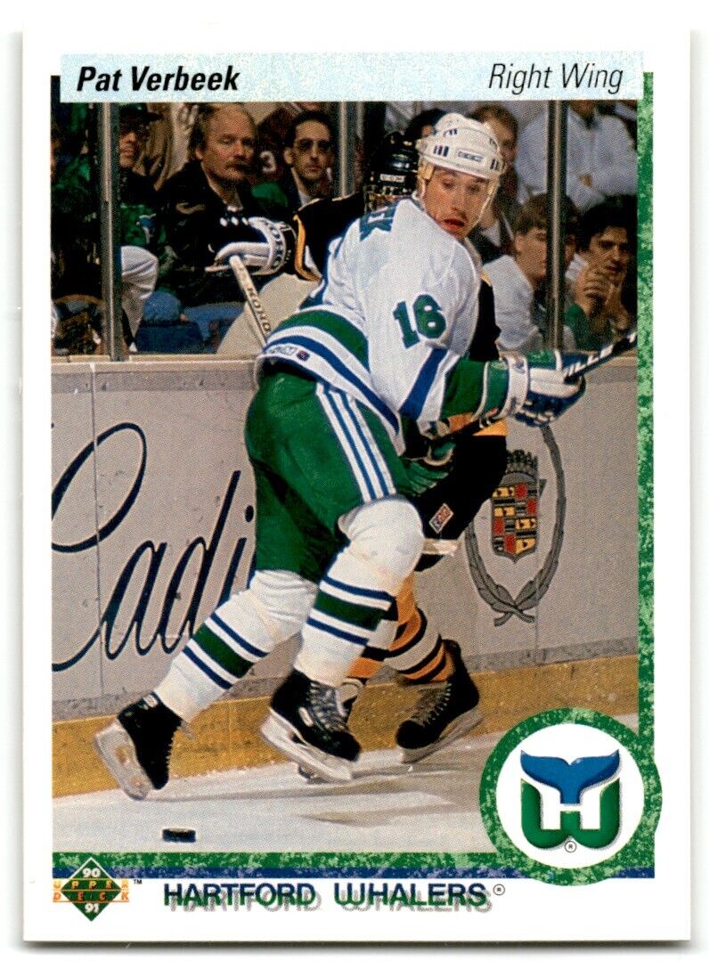 1990-91 Upper Deck Pat Verbeek Hartford Whalers #172