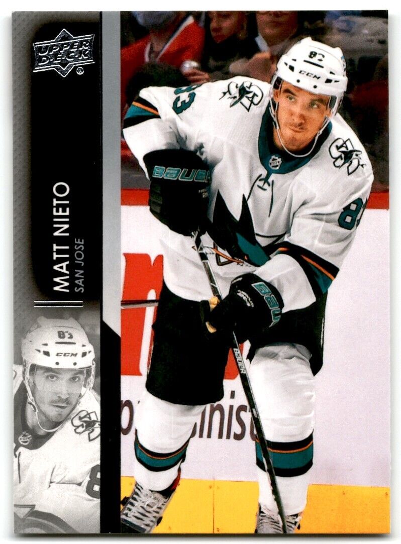 2021-22 Upper Deck Matt Nieto San Jose Sharks #397