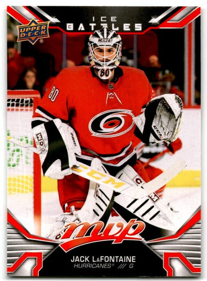 2022-23 Upper Deck MVP Ice Battles Jack LaFontaine Carolina Hurricanes #237