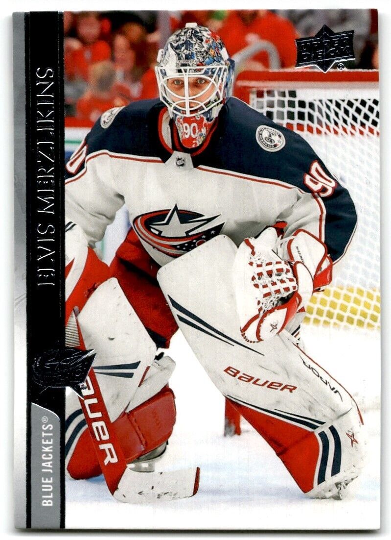 2020-21 Upper Deck Elvis Merzlikins Columbus Blue Jackets #55