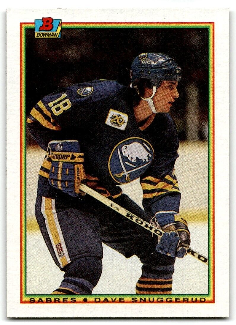 1990-91 Bowman Dave Snuggerud Rookie Buffalo Sabres #249