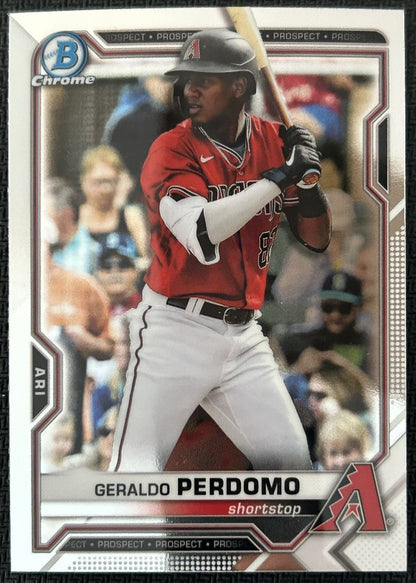 2021 Bowman Chrome Prospects Geraldo Perdomo Arizona Diamondbacks #BCP-109