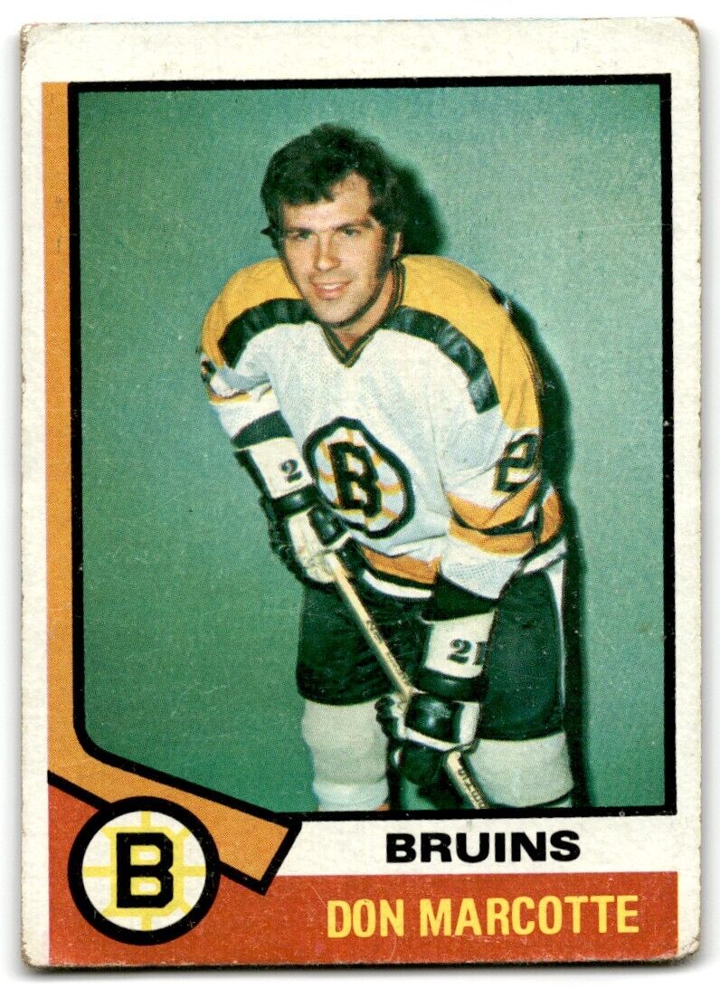 1974-75 Topps Don Marcotte Boston Bruins #221