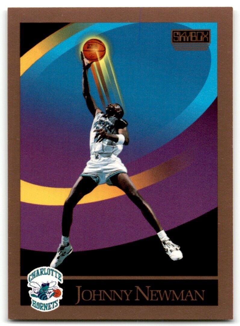 1990-91 SkyBox Johnny Newman Charlotte Hornets #370