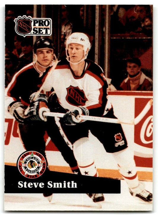 1991-92 Pro Set French Steve Smith Edmonton Oilers #284