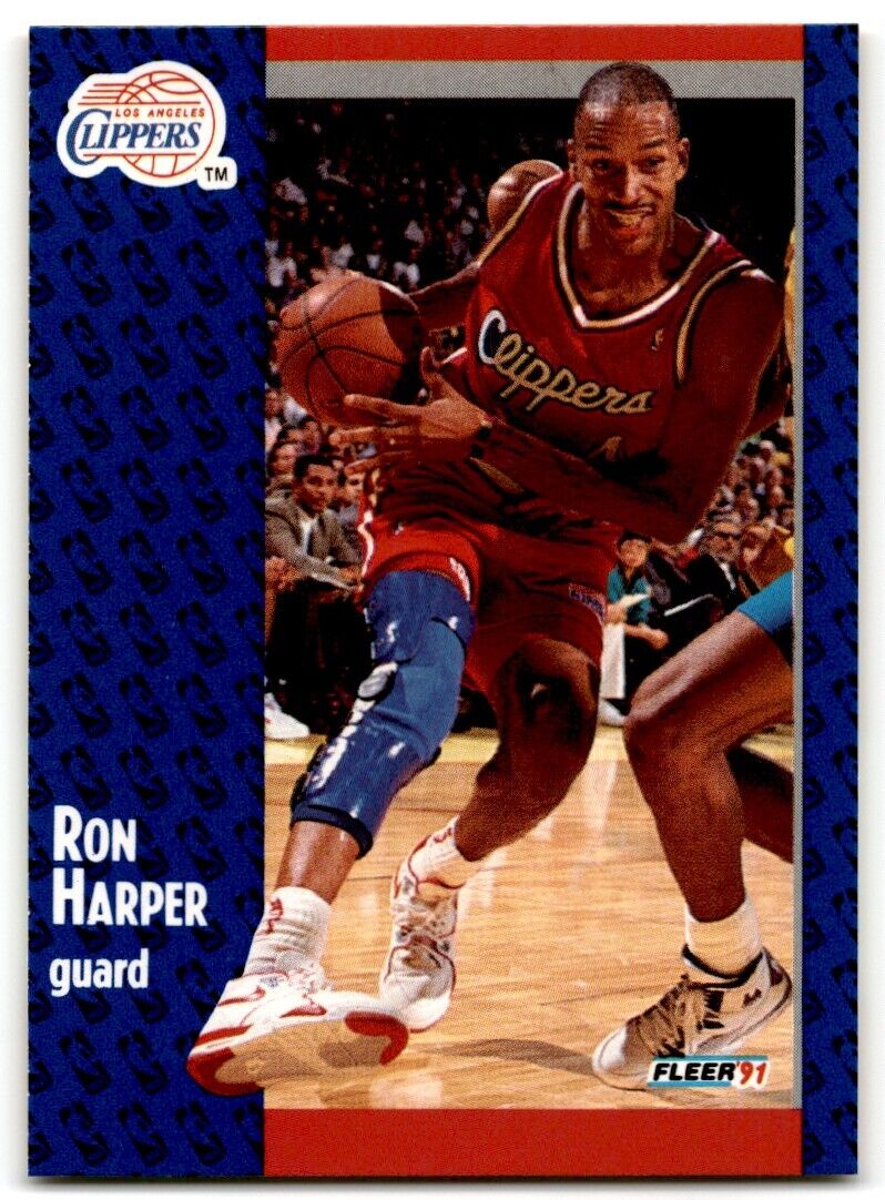 1991-92 Fleer Ron Harper Los Angeles Clippers #90