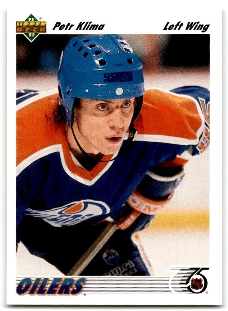 1991-92 Upper Deck Petr Klima Edmonton Oilers #111