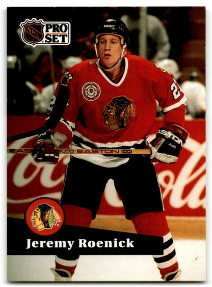 1991-92 Pro Set Jeremy Roenick Chicago Blackhawks #40