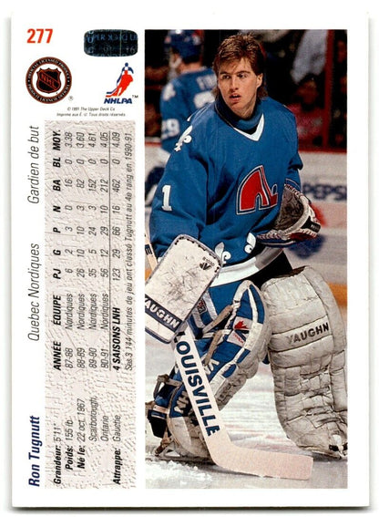 1991-92 Upper Deck Ron Tugnutt Quebec Nordiques #277