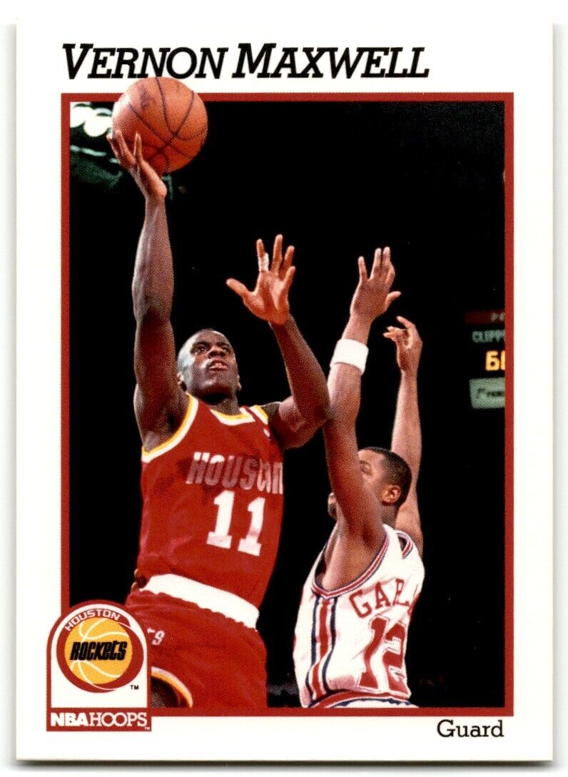 1991-92 Hoops Vernon Maxwell Houston Rockets #77