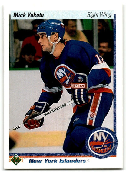 1990-91 Upper Deck Mick Vukota New York Islanders #39