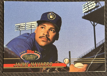 1993 Topps Stadium Club Jaime Navarro Milwaukee Brewers #621