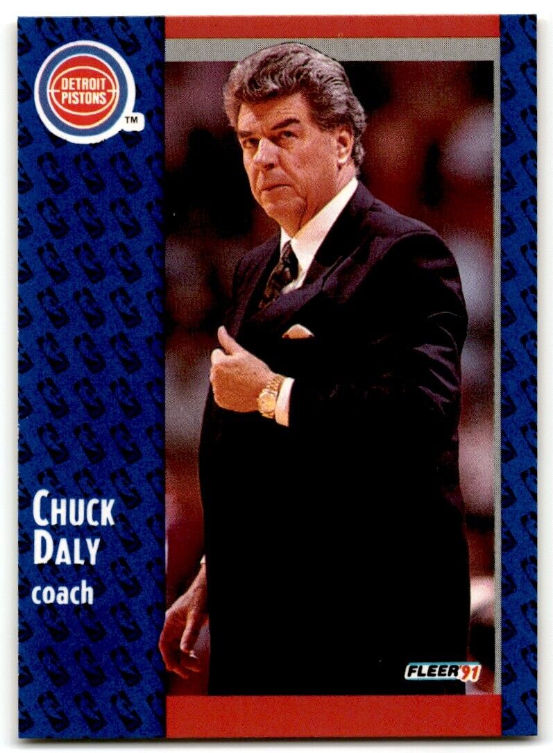 1991-92 Fleer Chuck Daly Detroit Pistons #58