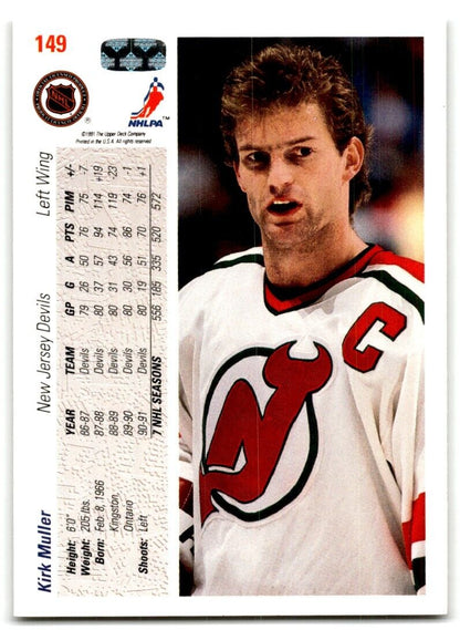 1991-92 Upper Deck Kirk Muller New Jersey Devils #149