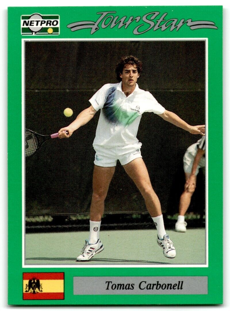 1991 Protennis player Cards Netpro Tour Star Tomas Carbonell #35