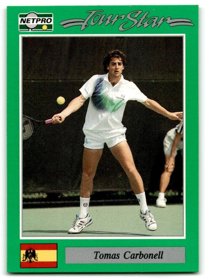 1991 Protennis player Cards Netpro Tour Star Tomas Carbonell #35