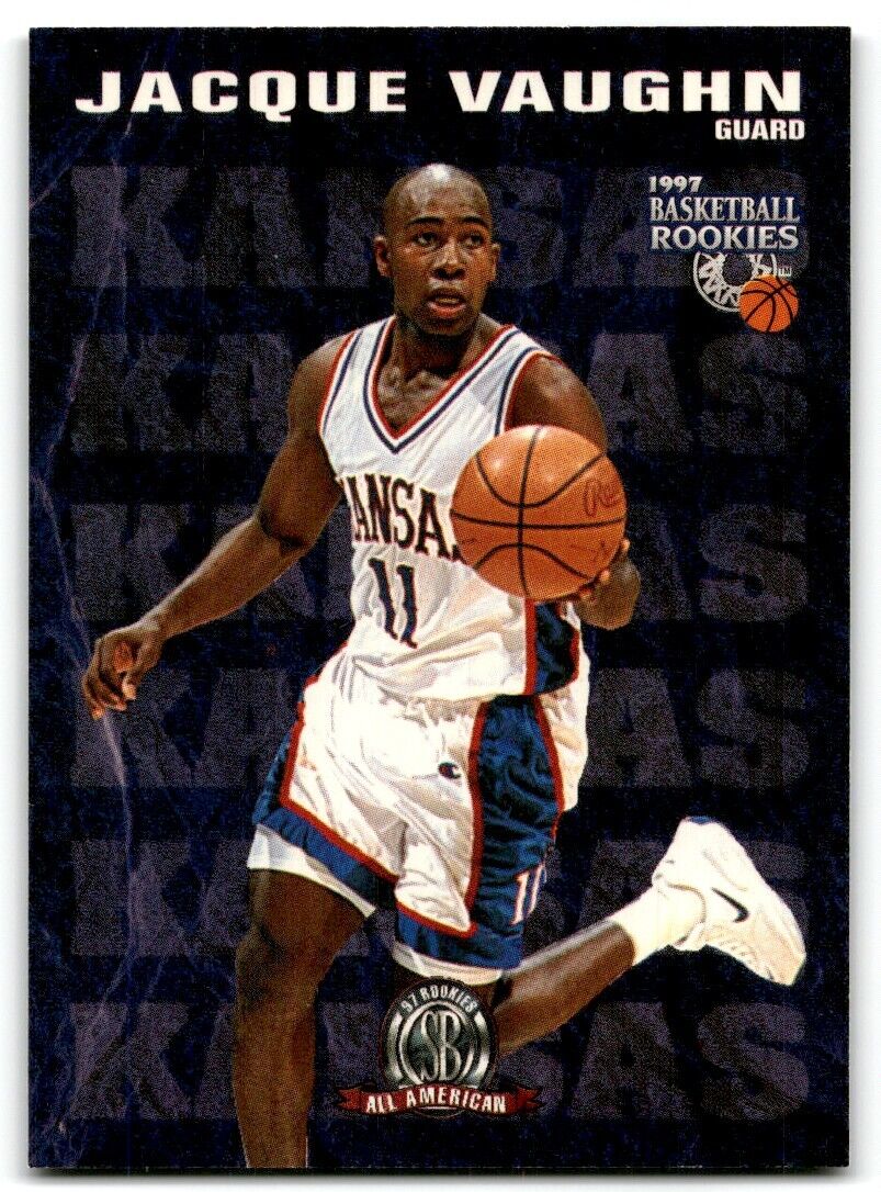 1997-98 Score Board Rookies Jacque Vaughn Kansas Jayhawks #71